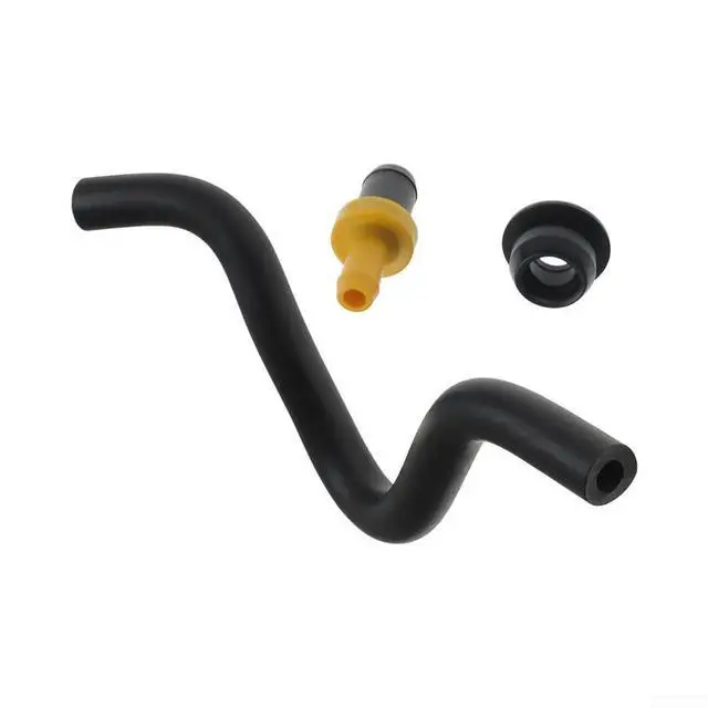 Alt view image 3 of 4 - PCV Valve Pipe Hose Kit, Civic EX For GX,For HX Del Sol 1996-2000 Replace OEM 17131-P2J-000 17130-P2M-A00 11855-P72-000 Black ABS