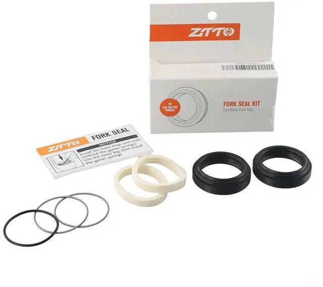 Alt view image 3 of 7 - Bicycle Fork Seal Kit 30-40mm,for FOX for ROCKSHOX for MANITOU for SUNTOUR,Rubber Dust Wiper Oil Seals with Sponges and Springs for MTB Suspension Repair (36x46mm)