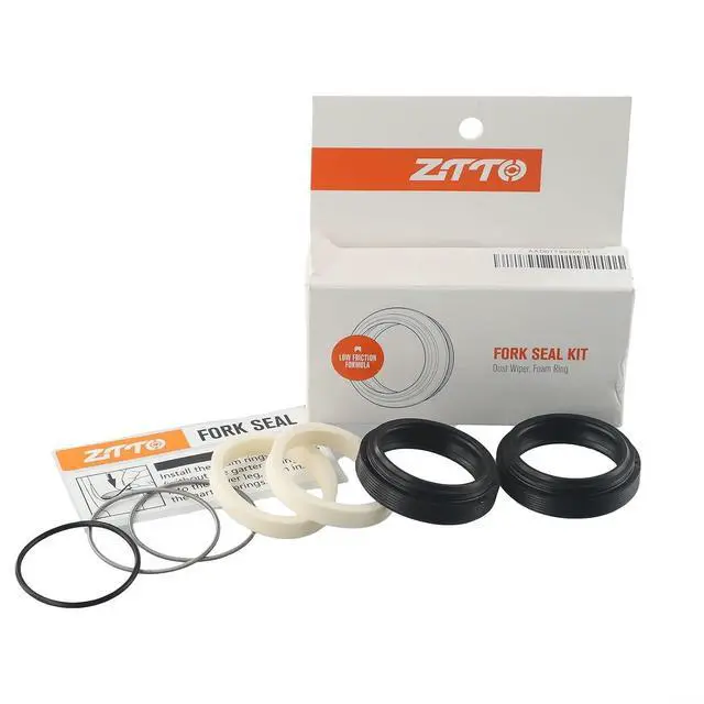 Alt view image 4 of 7 - Bicycle Fork Seal Kit 30-40mm,for FOX for ROCKSHOX for MANITOU for SUNTOUR,Rubber Dust Wiper Oil Seals with Sponges and Springs for MTB Suspension Repair (36x46mm)