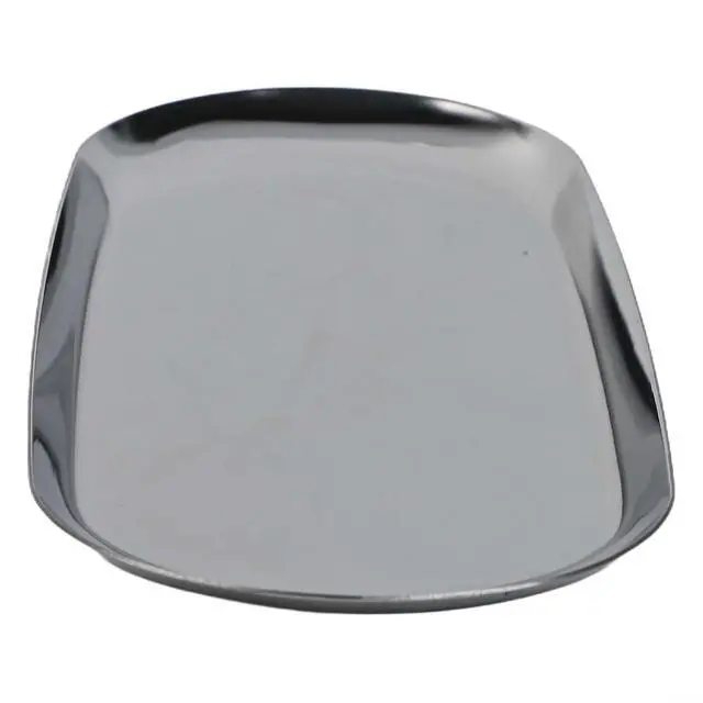 Alt view image 5 of 7 - Stainless Steel Trinket Tray 9X3.8 Inch Oval Serving Plate For Jewelry Fruit Dessert Decor Storage Dish Kitchen Bathroom Vanity Silver(Silver)
