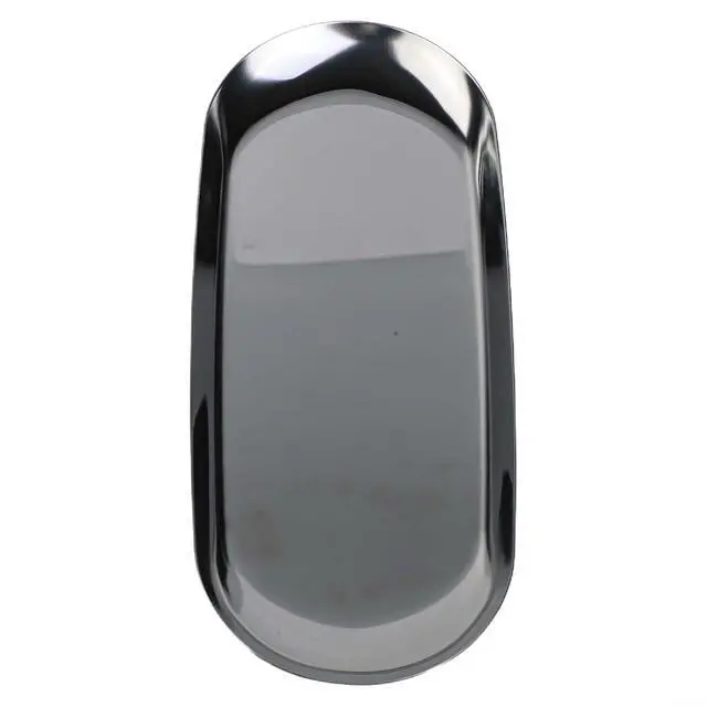 Alt view image 7 of 7 - Stainless Steel Trinket Tray 9X3.8 Inch Oval Serving Plate For Jewelry Fruit Dessert Decor Storage Dish Kitchen Bathroom Vanity Silver(Silver)