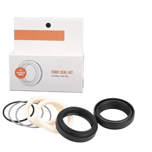 Alt view image 2 of 7 - Bicycle Fork Seal Kit 30-40mm,for FOX for ROCKSHOX for MANITOU for SUNTOUR,Rubber Dust Wiper Oil Seals with Sponges and Springs for MTB Suspension Repair (36x46mm)
