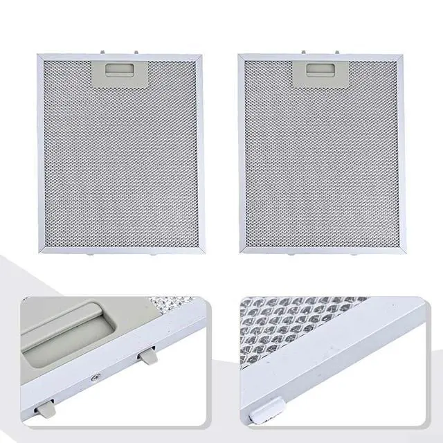 Alt view image 7 of 7 - 2PCS Range Hood Filter Replacement, 5-Layer Aluminum Mesh Hood Grease Filter, 13X9Inch, Aluminium Grease Mesh Panel, Air Circulation