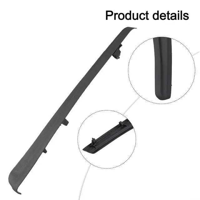 Alt view image 6 of 7 - Right Front Windshield Molding GJ5Z78018A16AB Compatible With Escape 2017-2019 Plastic Direct Replacement Cowl End Seal
