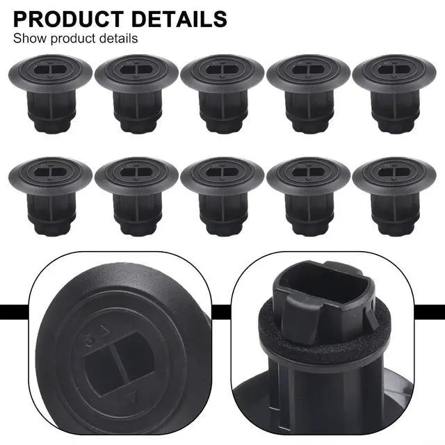Alt view image 4 of 7 - Rocker Moulding Retainer With Sealer 9046722015 Replacement Part Set 10 Pieces For Avalon Corolla Prius