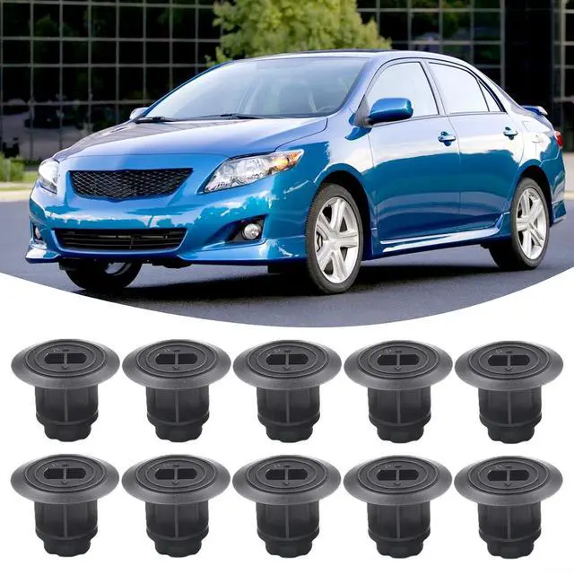 Alt view image 2 of 7 - Rocker Moulding Retainer With Sealer 9046722015 Replacement Part Set 10 Pieces For Avalon Corolla Prius