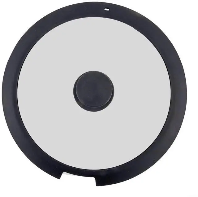 Main image of Silicone Pot Lid With Tempered Glass Window,Heat-Resistant Anti-Spill Cover With Steam Vent And Anti-Scald Handle For Kitchen Cooking, 20Cm, White(A 26CM)