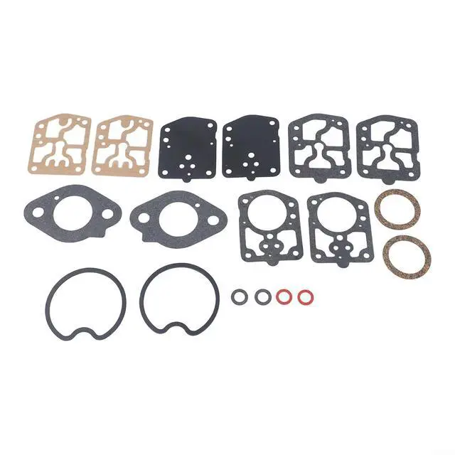 Alt view image 6 of 7 - Carburetor Rebuild Kit 40HP 45HP 50HP Outboard Motors Includes Paper Gaskets Compatible With Parts 1395-9024 18-7215 To Restore Fuel Efficiency And Power(2 set)