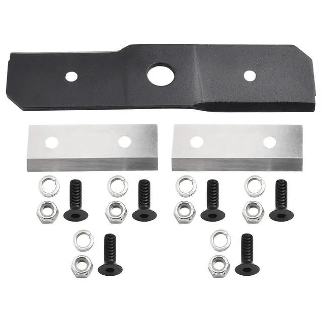 Alt view image 2 of 7 - Shredder and Chipper Blade Kit, Replaces 742-04050 742-0544 942-0544, Includes Hardware, 3-Pack Replacement Parts for Outdoor Power Equipment