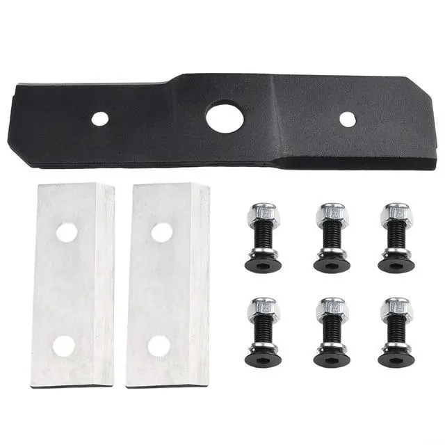 Alt view image 3 of 7 - Shredder and Chipper Blade Kit, Replaces 742-04050 742-0544 942-0544, Includes Hardware, 3-Pack Replacement Parts for Outdoor Power Equipment
