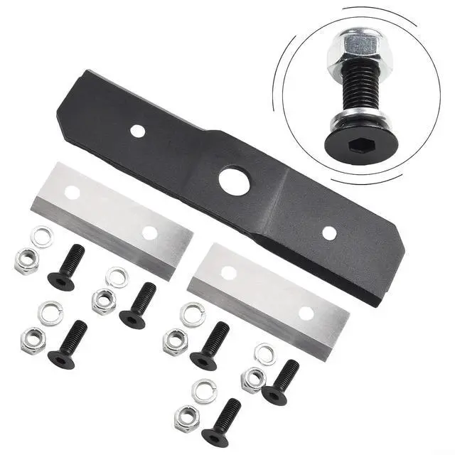 Alt view image 7 of 7 - Shredder and Chipper Blade Kit, Replaces 742-04050 742-0544 942-0544, Includes Hardware, 3-Pack Replacement Parts for Outdoor Power Equipment