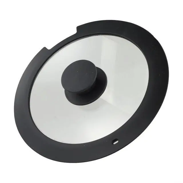 Alt view image 5 of 7 - Silicone Pot Lid With Tempered Glass Window,Heat-Resistant Anti-Spill Cover With Steam Vent And Anti-Scald Handle For Kitchen Cooking, 20Cm, White(A 20CM)