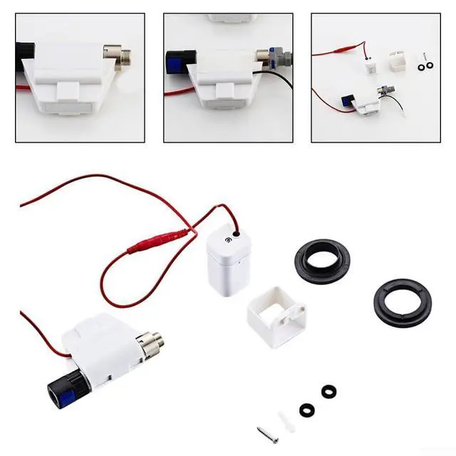 Alt view image 5 of 5 - Smart Induction Sensor Faucet Touch Controller for Kitchen Sink, Hands-Free Operation with Battery Box, for Most Faucets, White(Without Wire)