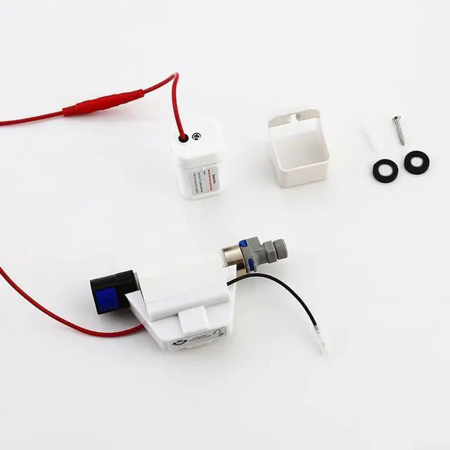Alt view image 3 of 7 - Smart Induction Sensor Faucet Touch Controller for Kitchen Sink, Hands-Free Operation with Battery Box, for Most Faucets, White(With Wire)