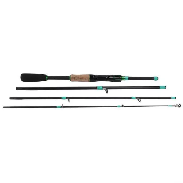 Alt view image 7 of 7 - Fishing Rod 1.65m-2.1m Multi-Section Fiberglass Spinner Baitcasting M Tone 2500G Load-Bearing Smooth Line Guide For Lure Fishing(E)