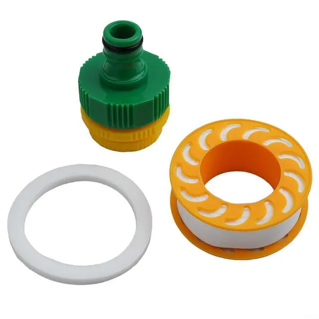 Alt view image 7 of 7 - IBC Adapter Connection Kit 3/4 Inch Brass Outlet Tap for Rainwater Tank Container, Gooseneck Faucet,Easy Install Garden Faucet