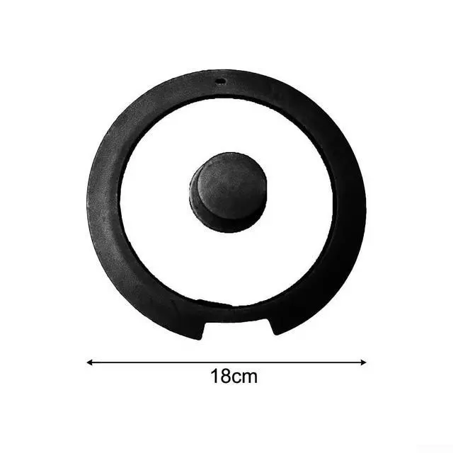 Alt view image 3 of 7 - Silicone Pot Lid With Tempered Glass Window,Heat-Resistant Anti-Spill Cover With Steam Vent And Anti-Scald Handle For Kitchen Cooking, 20Cm, White(A 18CM)