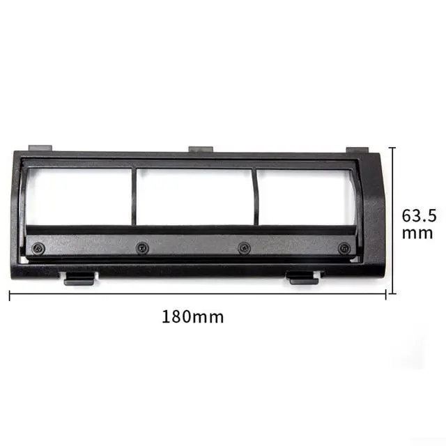 Alt view image 3 of 7 - Replacement Main Brush Guard Cover S1 S1 Pro V9 RC400 Dustin Orb-i Ultra-Vision Robot Vacuum Cleaners Black Black Plastic Accessory, Black Plastic Accessory