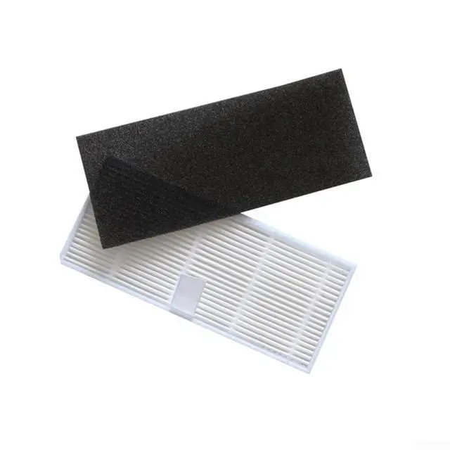 Alt view image 5 of 7 - Replacement Filter Side Brush Roller Kit IHRV6 IHRV14 IHRV11 Robot Vacuum, Removes Dirt Particles And Debris From Corners, 4 Filters 1 Roller 6 Side Brushes(A)