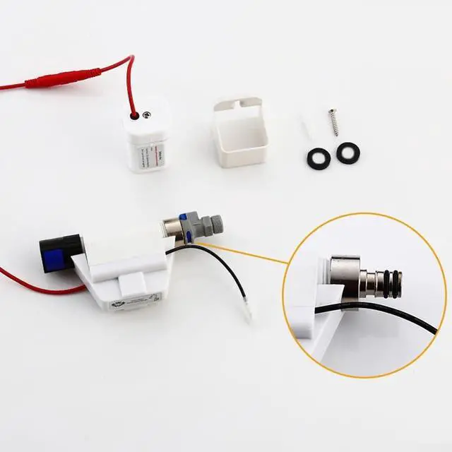 Alt view image 4 of 7 - Smart Induction Sensor Faucet Touch Controller for Kitchen Sink, Hands-Free Operation with Battery Box, for Most Faucets, White(With Wire)