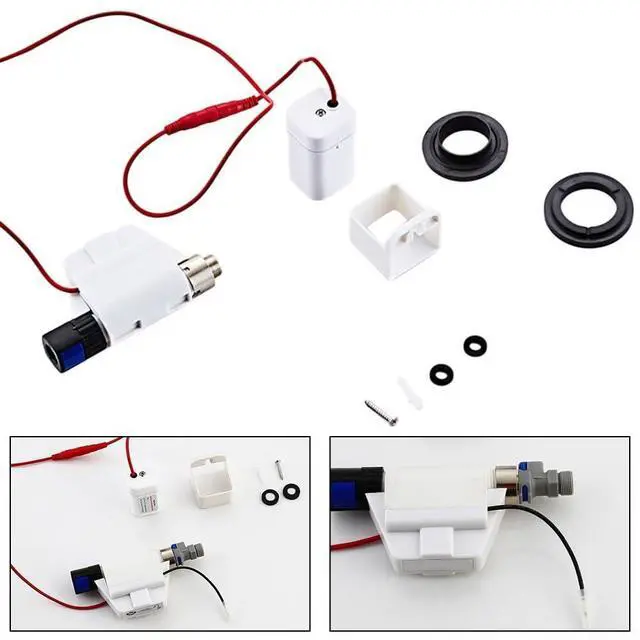 Alt view image 6 of 7 - Smart Induction Sensor Faucet Touch Controller for Kitchen Sink, Hands-Free Operation with Battery Box, for Most Faucets, White(With Wire)
