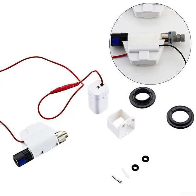 Alt view image 7 of 7 - Smart Induction Sensor Faucet Touch Controller for Kitchen Sink, Hands-Free Operation with Battery Box, for Most Faucets, White(With Wire)