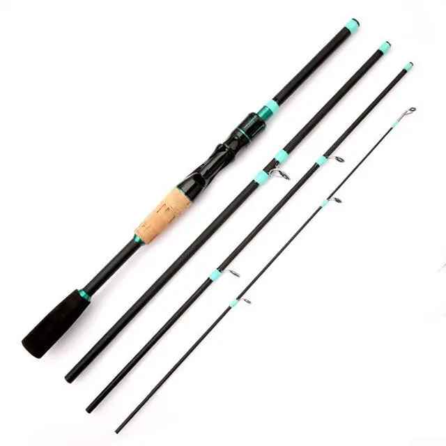 Alt view image 4 of 7 - Fishing Rod 1.65m-2.1m Multi-Section Fiberglass Spinner Baitcasting M Tone 2500G Load-Bearing Smooth Line Guide For Lure Fishing(E)