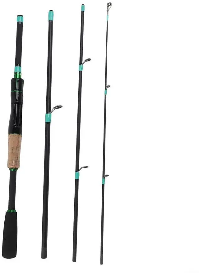 Alt view image 5 of 7 - Fishing Rod 1.65m-2.1m Multi-Section Fiberglass Spinner Baitcasting M Tone 2500G Load-Bearing Smooth Line Guide For Lure Fishing(E)
