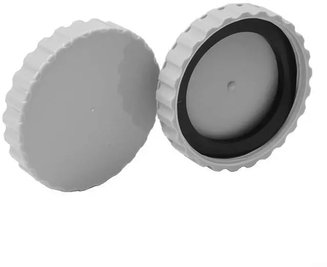 Main image of For Intex Ground Swimming Pool Inlet,Replacement Parts Kit With Leak-Proof Sealing Covers,Frost Resistant Plastic Fittings For Pools With Shut-Off Valves, Grey, 2-Pack