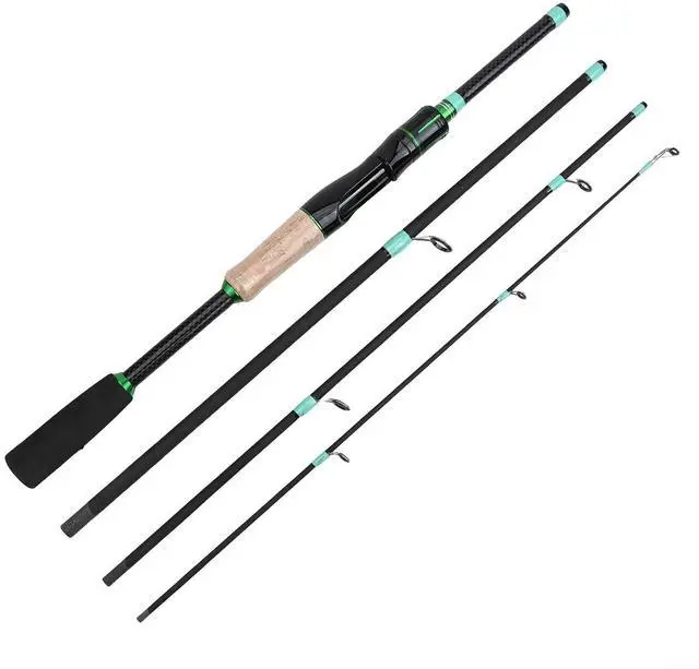 Main image of Fishing Rod 1.65m-2.1m Multi-Section Fiberglass Spinner Baitcasting M Tone 2500G Load-Bearing Smooth Line Guide For Lure Fishing(D)