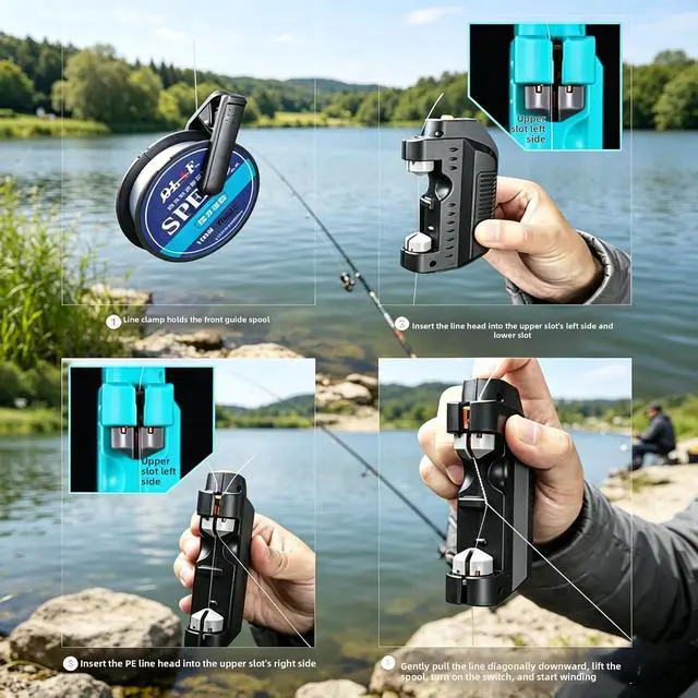 Alt view image 2 of 7 - Electric Lure GT Knotter - Professional Fishing Tool, Quick Fishing Knot Tying Tool, Automatic Knotting Machine Tying Device Fishing Hook Tier Knots Lure Tool for Fishing Lovers
