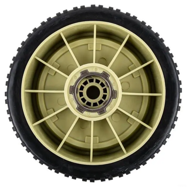 Alt view image 4 of 7 - Lawn Mower Wheel for HRJ216 HR215 HR196, Self-Propelled Rear Wheel Replacement with Enhanced Traction, Plastic Hub for Easy Installation on Uneven Terrain, Gray, 1 Pack