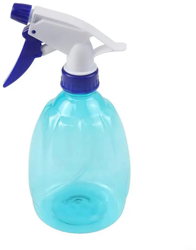 Main image of Spray Bottle 500ml Clear Plastic Trigger Sprayer for Plants Cleaning Hair Essential Oils Mist Watering Can Garden Home Blue (Blue)