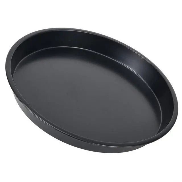 Alt view image 7 of 7 - Non-Stick Pizza Pan, 6-10 Inch Carbon Steel Baking Tray For Microwave Oven, Round Crisper Plate For Cooking Pizza, Meat, Fish, And Chicken, Black(E)