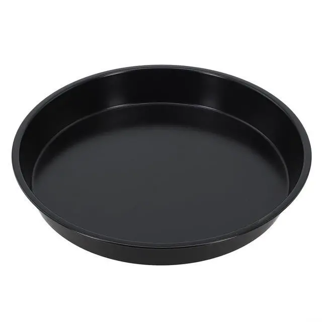 Alt view image 5 of 7 - Non-Stick Pizza Pan, 6-10 Inch Carbon Steel Baking Tray For Microwave Oven, Round Crisper Plate For Cooking Pizza, Meat, Fish, And Chicken, Black(D)