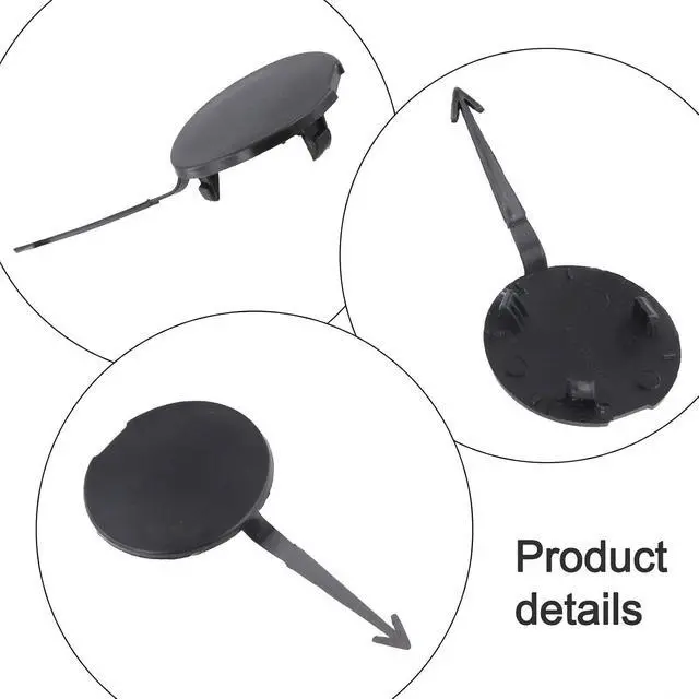 Alt view image 5 of 7 - Front Bumper Tow Hook Cover Cap 1C0807241C,For Beetle 2006-2010,Plastic Replacement Part