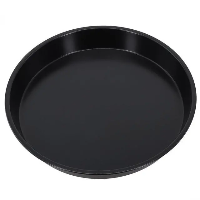 Alt view image 6 of 7 - Non-Stick Pizza Pan, 6-10 Inch Carbon Steel Baking Tray For Microwave Oven, Round Crisper Plate For Cooking Pizza, Meat, Fish, And Chicken, Black(D)