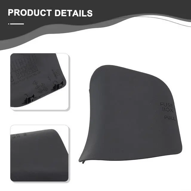 Alt view image 4 of 7 - Fuse Relay Box Block Cap for CX-5 2013-2016 KD45-68-381 Black ABS Replacement Cover Prevents Particles Entry Easy Install