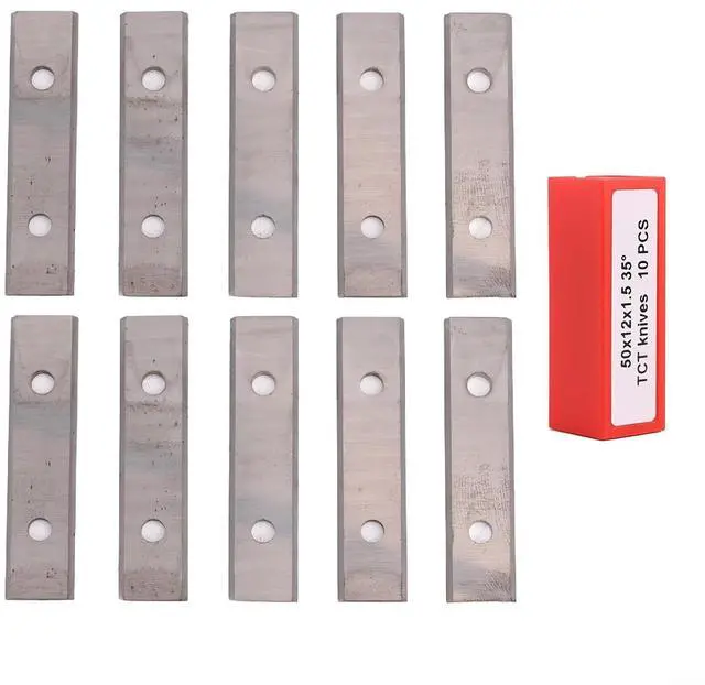 Main image of 50X12x1.5mm 35 Degree Carbide Scraper Blades, Cutter Heads And Hand Hold Scraper, Reversible Rectangle Double Edged Blades For Cutting In Carpentry, Renovation