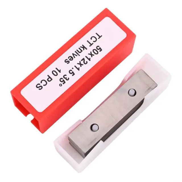 Alt view image 7 of 7 - 50X12x1.5mm 35 Degree Carbide Scraper Blades, Cutter Heads And Hand Hold Scraper, Reversible Rectangle Double Edged Blades For Cutting In Carpentry, Renovation