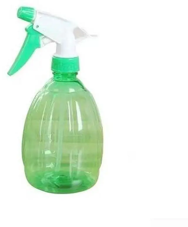 Main image of Spray Bottle 500ml Clear Plastic Trigger Sprayer for Plants Cleaning Hair Essential Oils Mist Watering Can Garden Home Blue (Green)