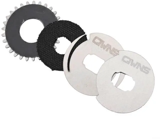 Main image of For SLX Fishing Baitcasting Reel Drag Clicker Kit with Carbon Brake Pad, Gear Sprocket, Pressure Plate & Metal Washers, Right Hand Repair Parts, Black/Silver
