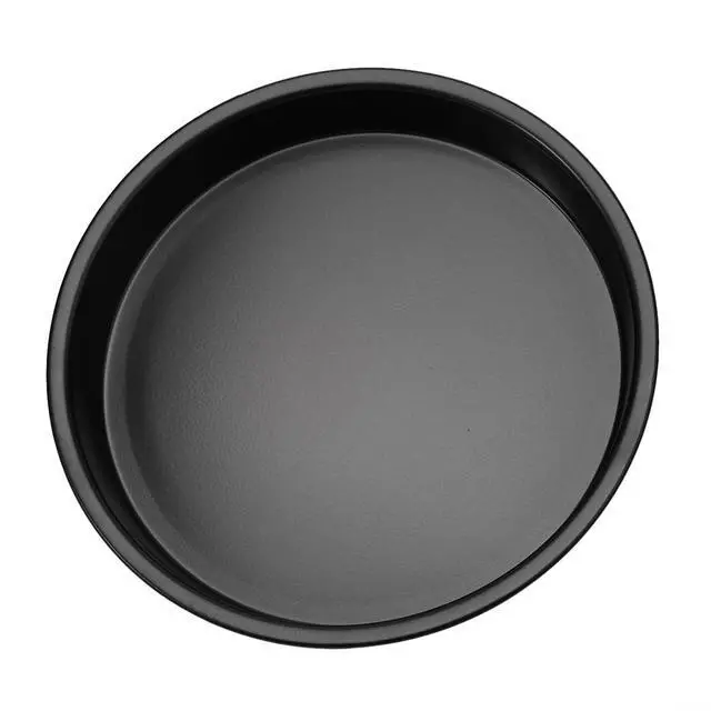 Alt view image 5 of 7 - Non-Stick Pizza Pan, 6-10 Inch Carbon Steel Baking Tray For Microwave Oven, Round Crisper Plate For Cooking Pizza, Meat, Fish, And Chicken, Black(B)