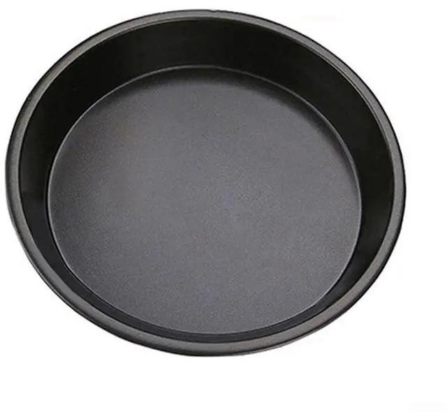 Main image of Non-Stick Pizza Pan, 6-10 Inch Carbon Steel Baking Tray For Microwave Oven, Round Crisper Plate For Cooking Pizza, Meat, Fish, And Chicken, Black(B)