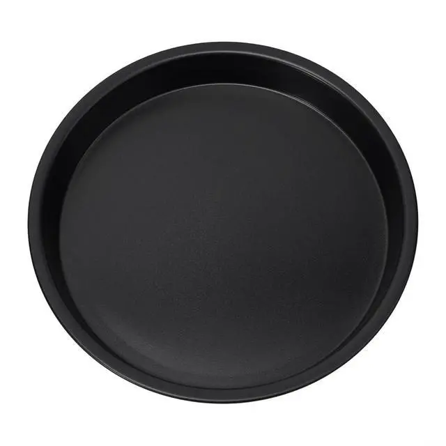 Alt view image 7 of 7 - Non-Stick Pizza Pan, 6-10 Inch Carbon Steel Baking Tray For Microwave Oven, Round Crisper Plate For Cooking Pizza, Meat, Fish, And Chicken, Black(B)