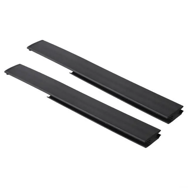 Alt view image 7 of 7 - Front Roof Drip Molding Trim,For Buick,For Encore 2013-2021,For Chevy,For Trax 2015-2021,For Vauxhall,For Mokka 2015-2021,Black ABS Exterior Replacement Pair