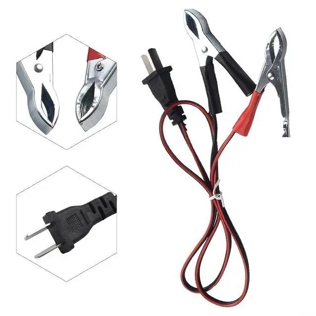 Alt view image 2 of 7 - 23.6" 12V DC Generator Battery Charging Cable, EF2000ISV2, GP2500i, Plastic And Metal Materials V Type Battery Charging Cable