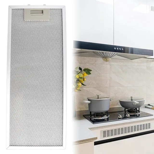 Alt view image 4 of 7 - Aluminum Mesh Vent Filter, 7.6" x 18.5" x 0.35", Stainless Steel Metal Mesh Air Filter, Extractor Fan Grease Trap, Kitchen Exhaust Hood Replacement Filters, 1PCS
