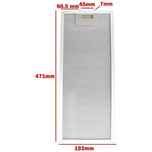 Alt view image 2 of 7 - Aluminum Mesh Vent Filter, 7.6" x 18.5" x 0.35", Stainless Steel Metal Mesh Air Filter, Extractor Fan Grease Trap, Kitchen Exhaust Hood Replacement Filters, 1PCS