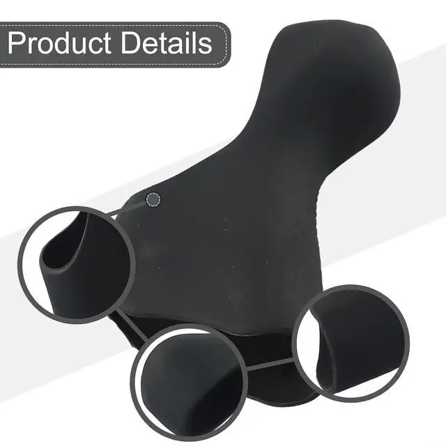 Alt view image 4 of 7 - 105 ST-6700 Brake Lever Hood Covers, Silica Gel Shifter Hoods For Road Bike 10 Speed, Anti-Slip Protective Grips (1 Pair)(Black)
